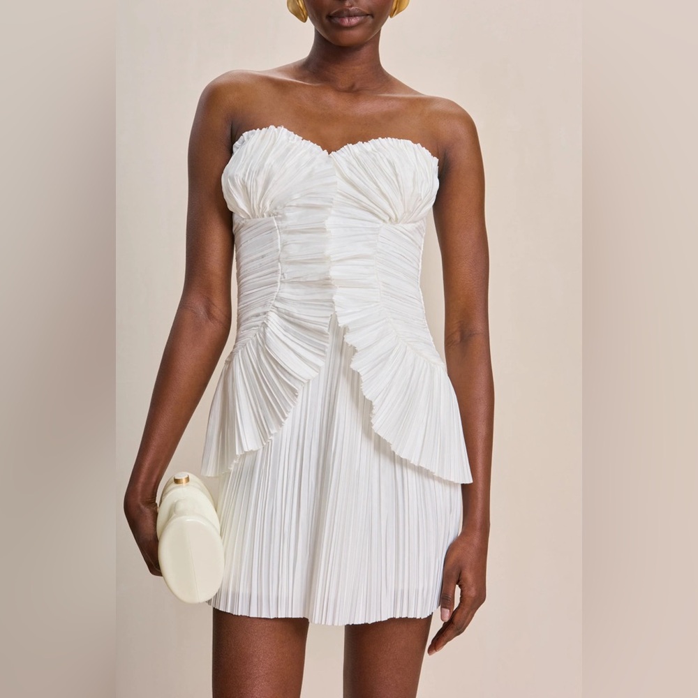 Cult Gaia Charlique Dress in off white